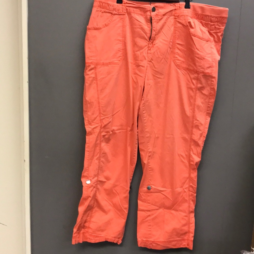 Cute Sz24 Lane Bryant Coral Convertible Pants